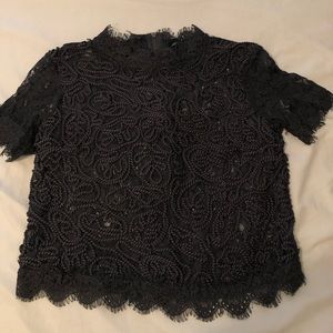 Lace gray blouse